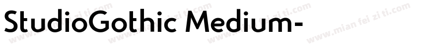 StudioGothic Medium字体转换